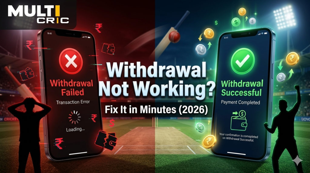 Multicric withdrawal not working