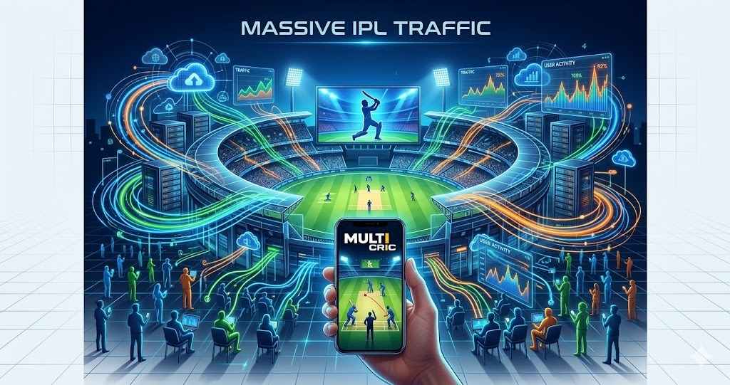 MultiCric IPL traffic